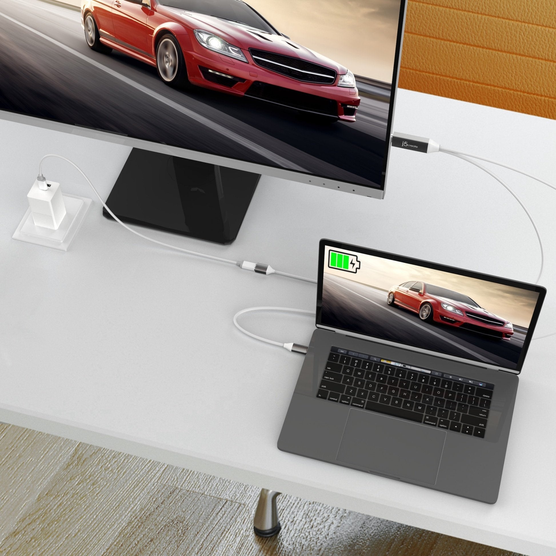 
j5create USB-C® to 4K HDMI™ Cable With PD100W Pass-Through (JCC155G)