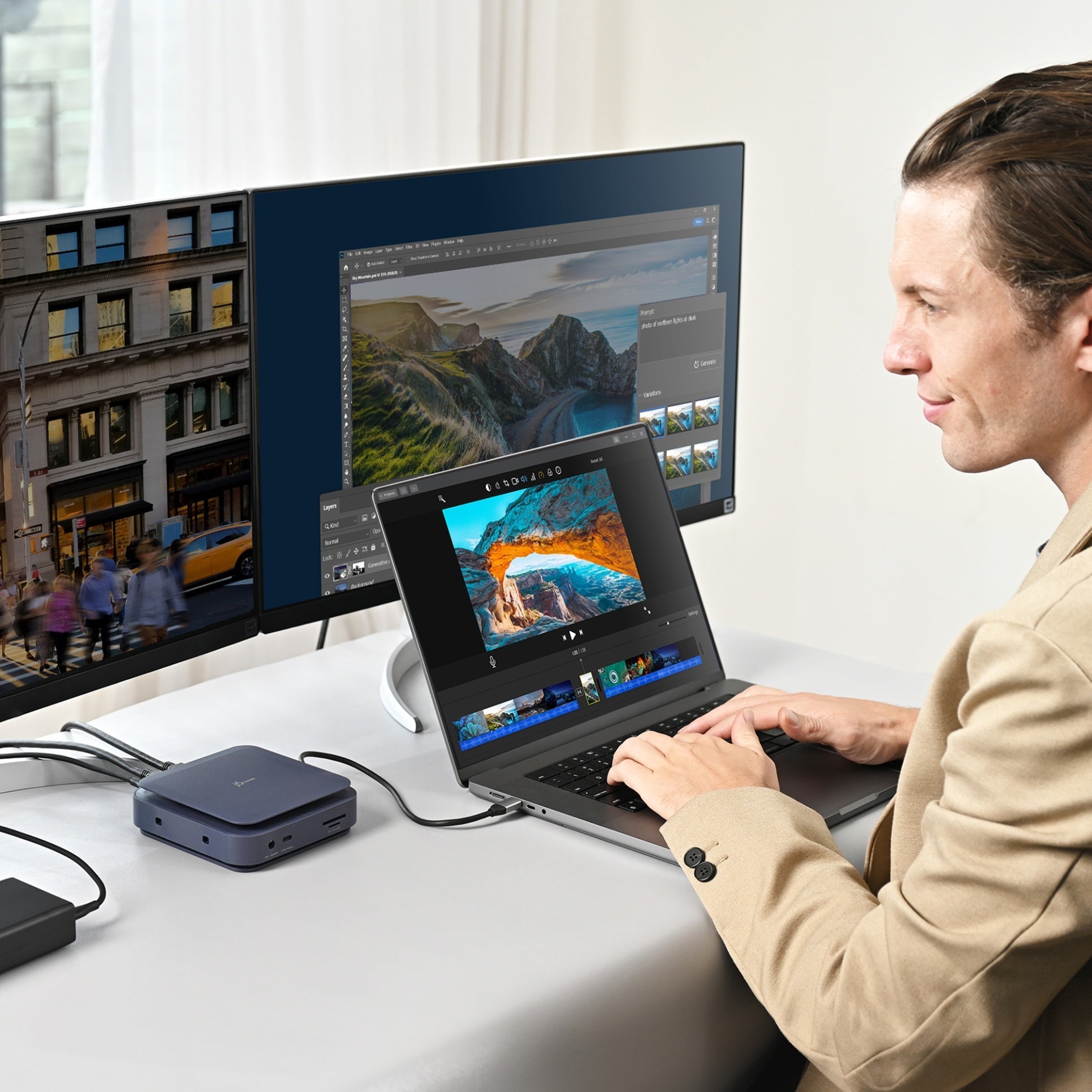 
j5create USB-C® Dual 4K HDMI™ Dock (JCD3196)