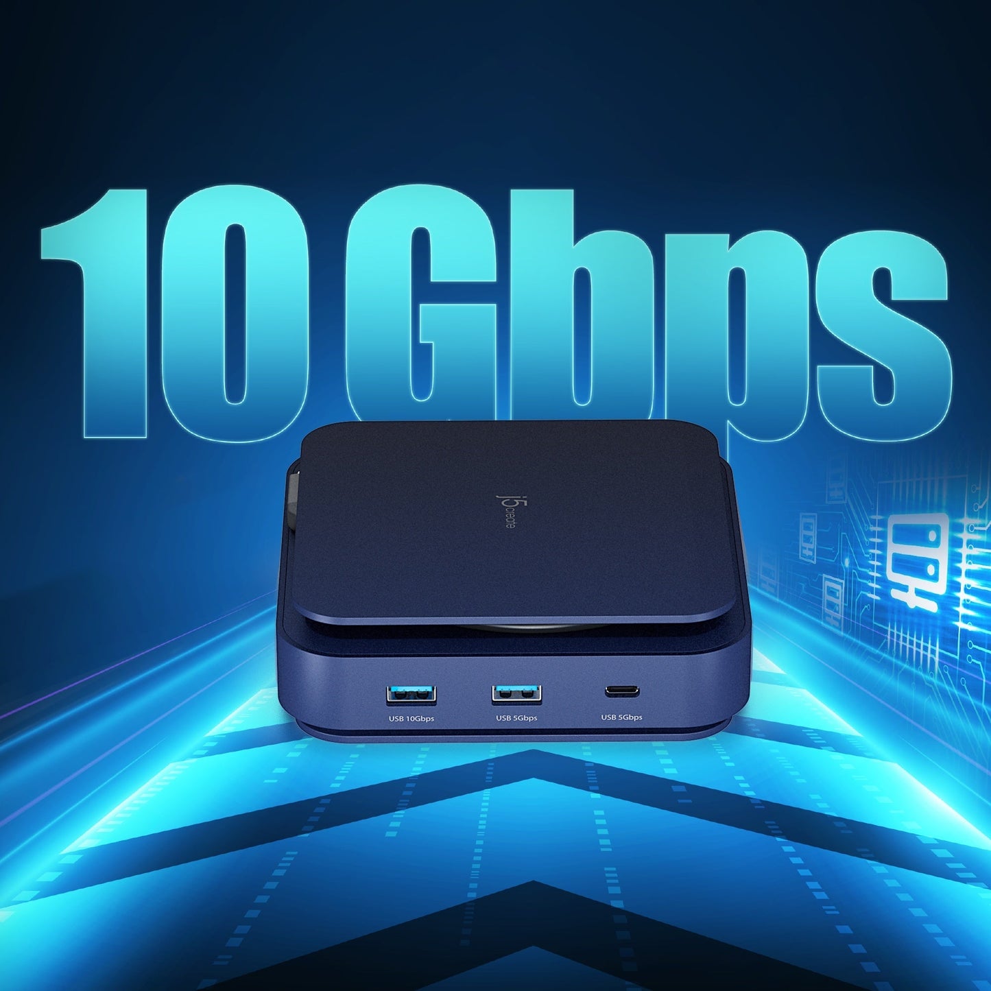 
j5create USB-C® Dual 4K HDMI™ Dock (JCD3196)