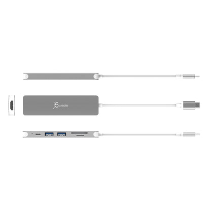 j5create USB-C® to 4K HDMI™ Multi-Port Hub (JCD353)