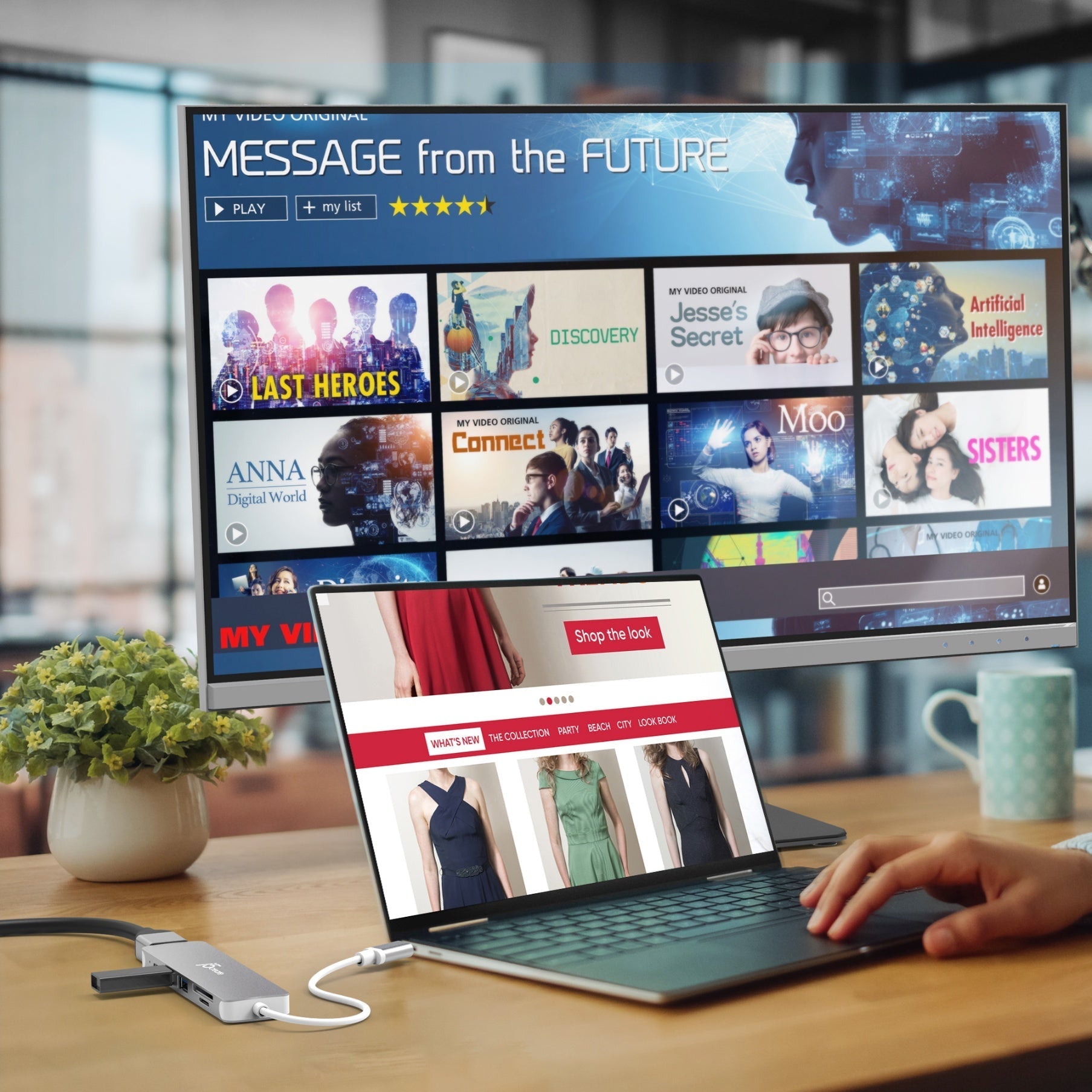 
j5create USB-C® to 4K HDMI™ Multi-Port Hub (JCD353)