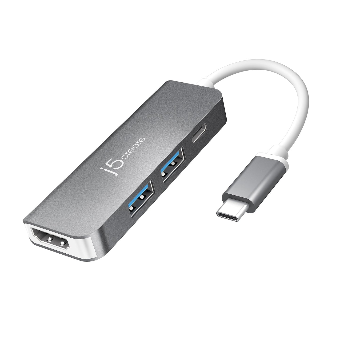 
j5create USB-C® to HDMI™ & USB™ 3.1 2-Port with Power Delivery (JCD371)