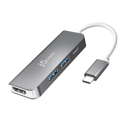 j5create USB-C® to HDMI™ & USB™ 3.1 2-Port with Power Delivery (JCD371)