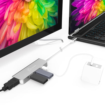 j5create USB-C® to HDMI™ & USB™ 3.1 2-Port with Power Delivery (JCD371)