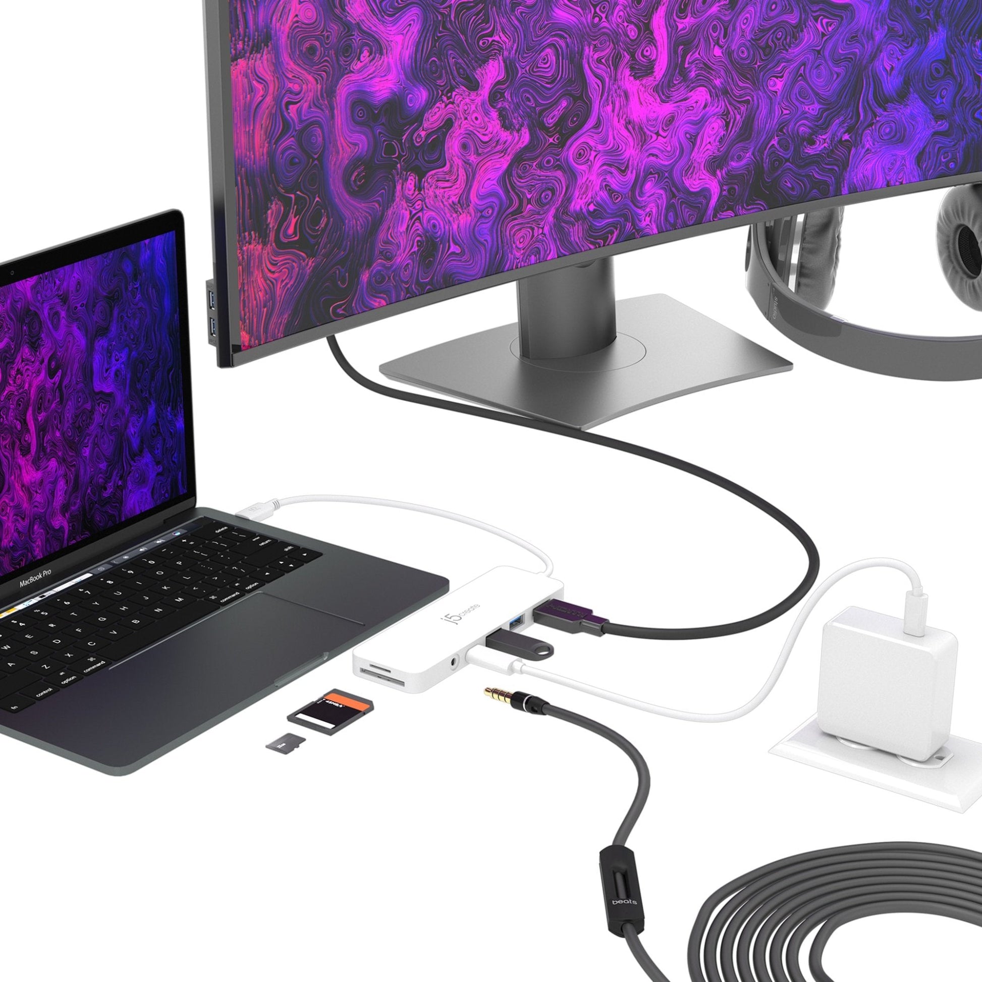 
j5create USB-C® Multi-Port Hub with Power Delivery (JCD373)