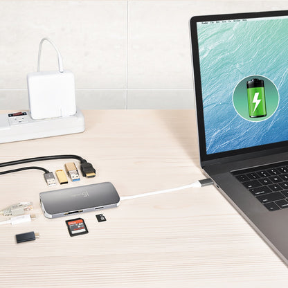 j5create USB-C™ Multi Adapter (9 Functions in 1) (JCD383)