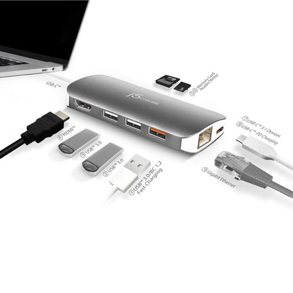 j5create USB-C™ Multi Adapter (9 Functions in 1) (JCD383)