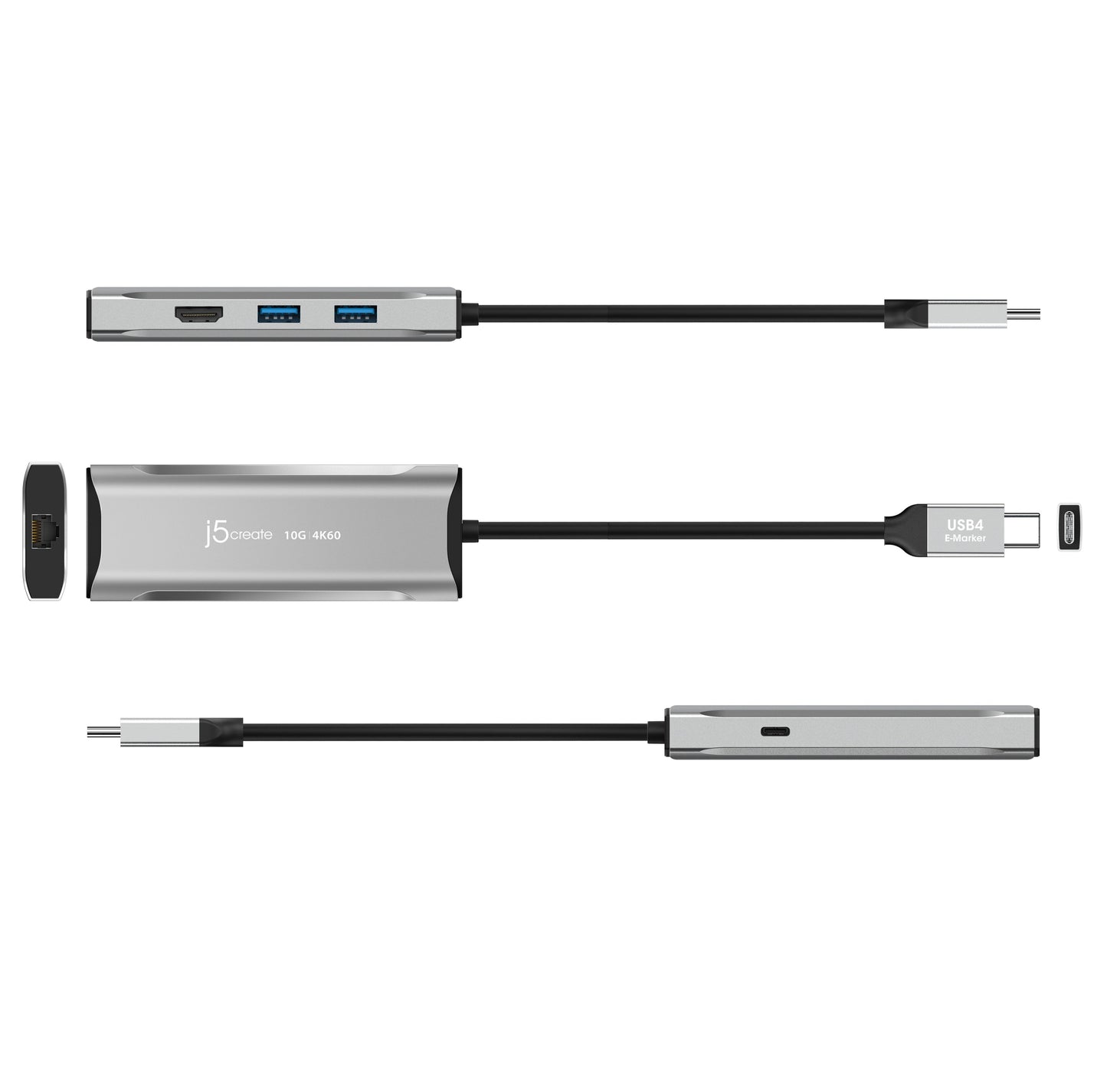 
j5create 4K60 Elite USB-C® 10Gbps Travel Dock (JCD392)