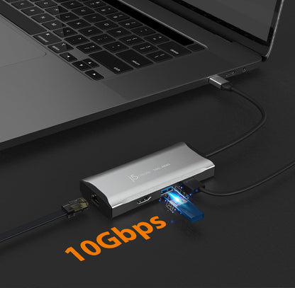 j5create 4K60 Elite USB-C® 10Gbps Travel Dock (JCD392)