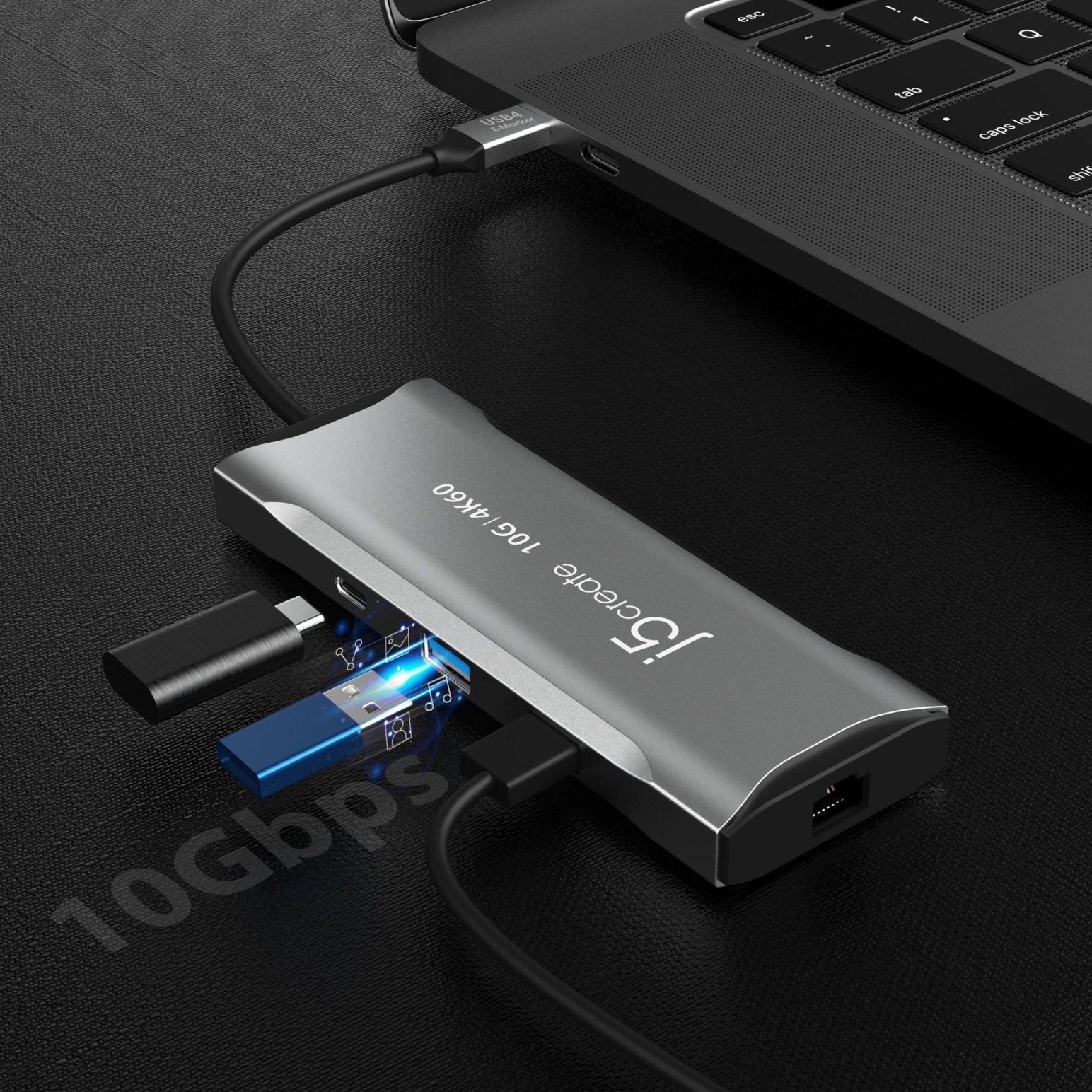
j5create 4K60 Elite USB-C® 10Gbps Mini Dock (JCD393)