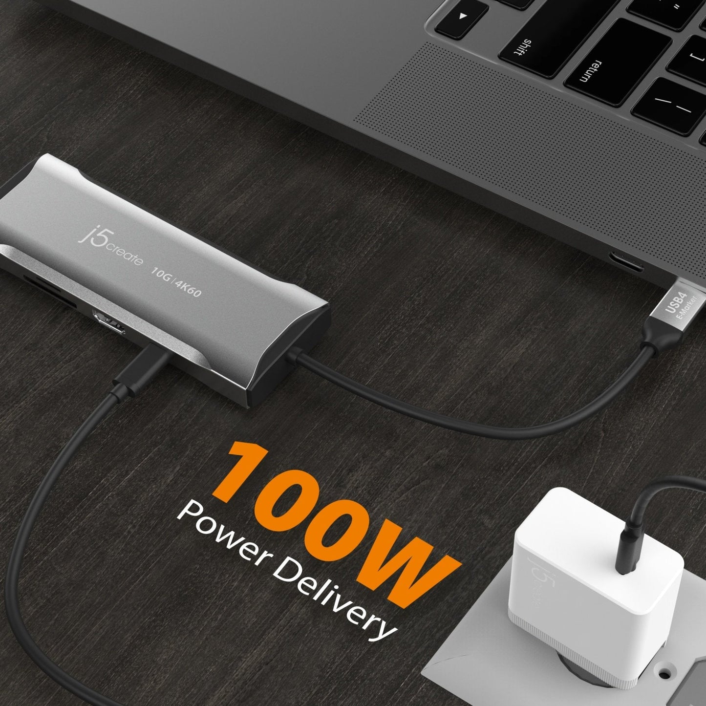 
j5create 4K60 Elite USB-C® 10Gbps Mini Dock (JCD393)