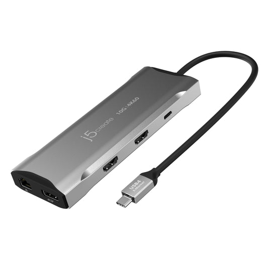 
j5create 4K60 Elite USB-C® Triple-Monitor 10Gbps Mini Dock (JCD397)