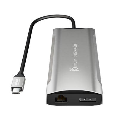 j5create 4K60 Elite USB-C® Triple-Monitor 10Gbps Mini Dock (JCD397)