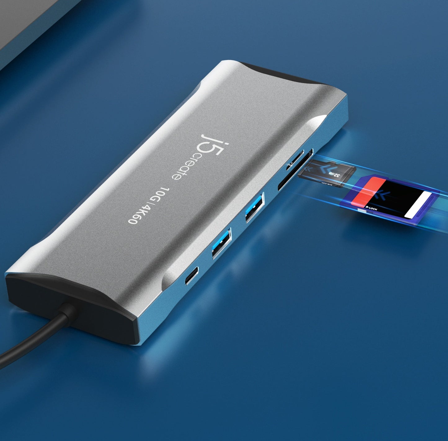
j5create 4K60 Elite USB-C® Triple-Monitor 10Gbps Mini Dock (JCD397)