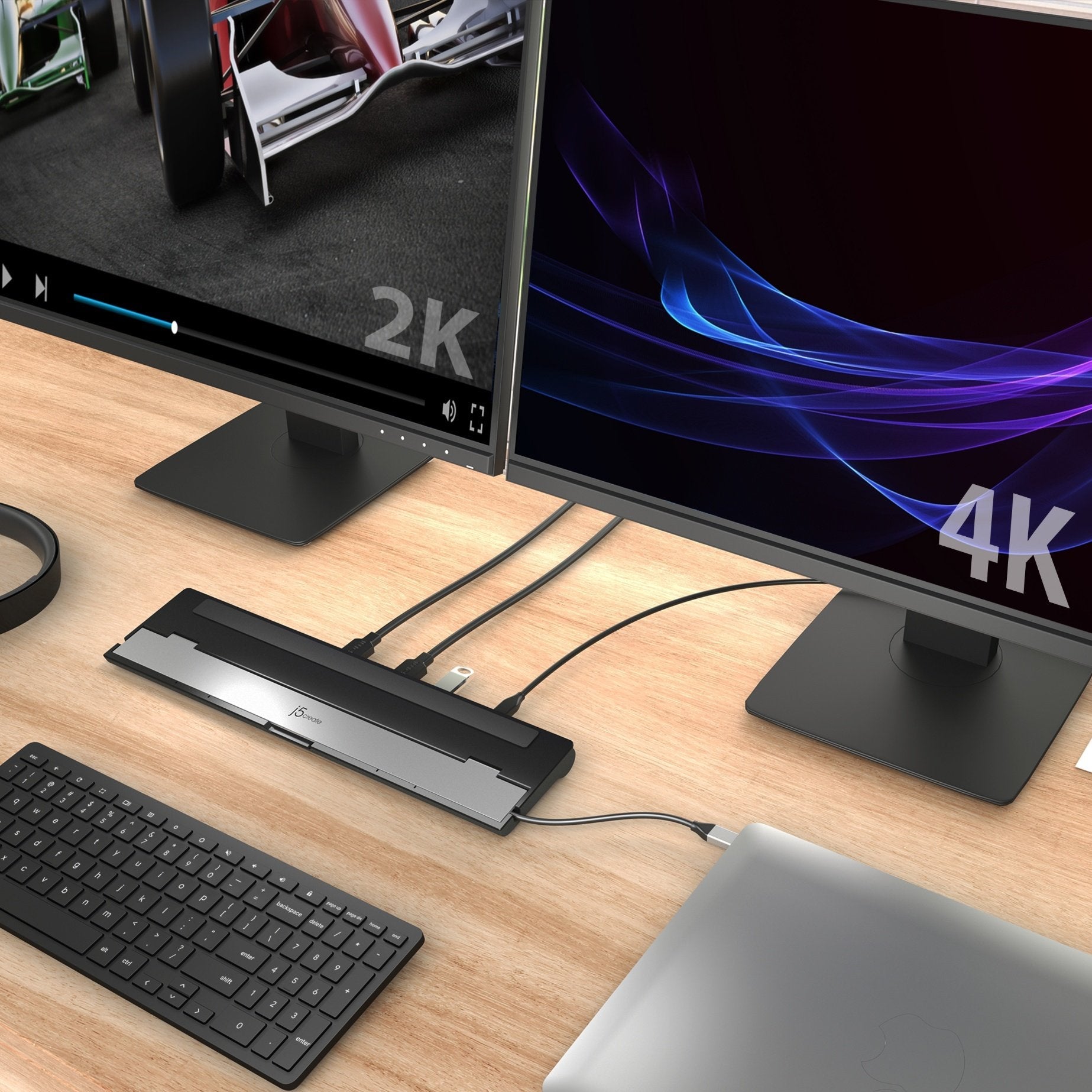 
j5create USB-C® Dual HDMI™ Docking Station (JCD542)