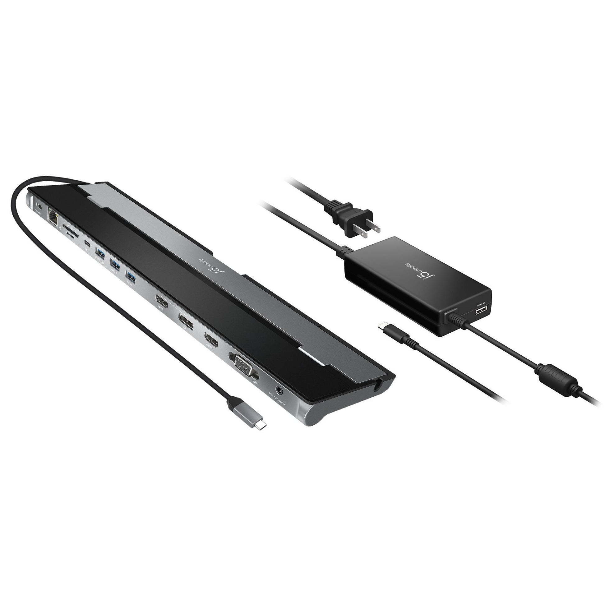 
j5create USB-C™ Triple Display Docking Station with 100W PD Adapter (JCD543P)