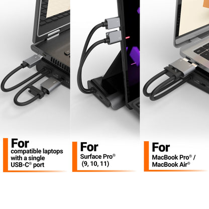 j5create USB-C® Dual 4K Display Docking Station with an M.2 SSD Slot (JCD551)