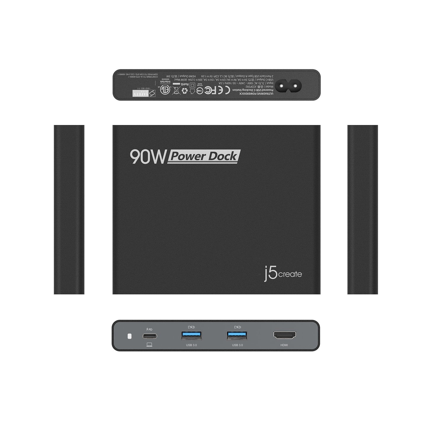 
j5create 90W Built-in USB-C™ Travel Dock (JCDP392)
