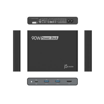 j5create 90W Built-in USB-C™ Travel Dock (JCDP392)