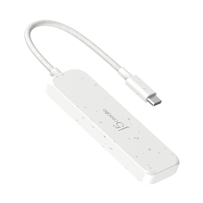 j5create Eco-Friendly USB-C® to 4-Port Type-A Gen 2 Hub (JCH341EW)
