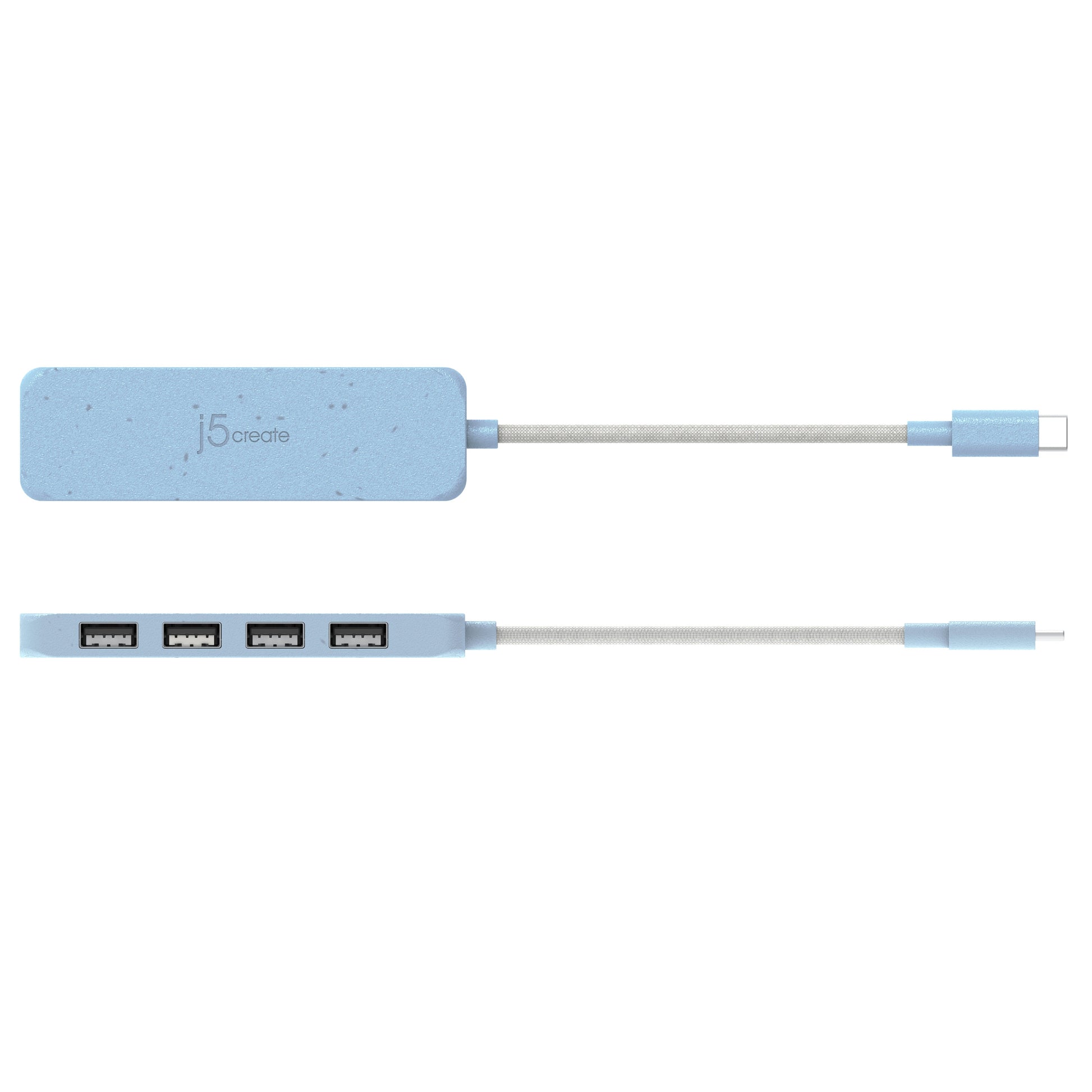 
j5create Eco-Friendly USB-C® to 4-Port Type-A Gen 2 Hub (JCH341EW)