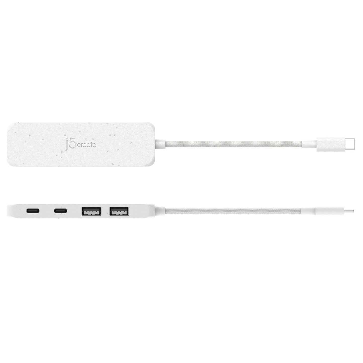 
j5create Eco-Friendly USB-C® to 4-Port Type-C & Type-A Gen 2 Hub (JCH342EW)
