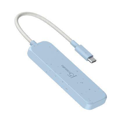 j5create Eco-Friendly USB-C® to 4-Port Type-C & Type-A Gen 2 Hub (JCH342EW)
