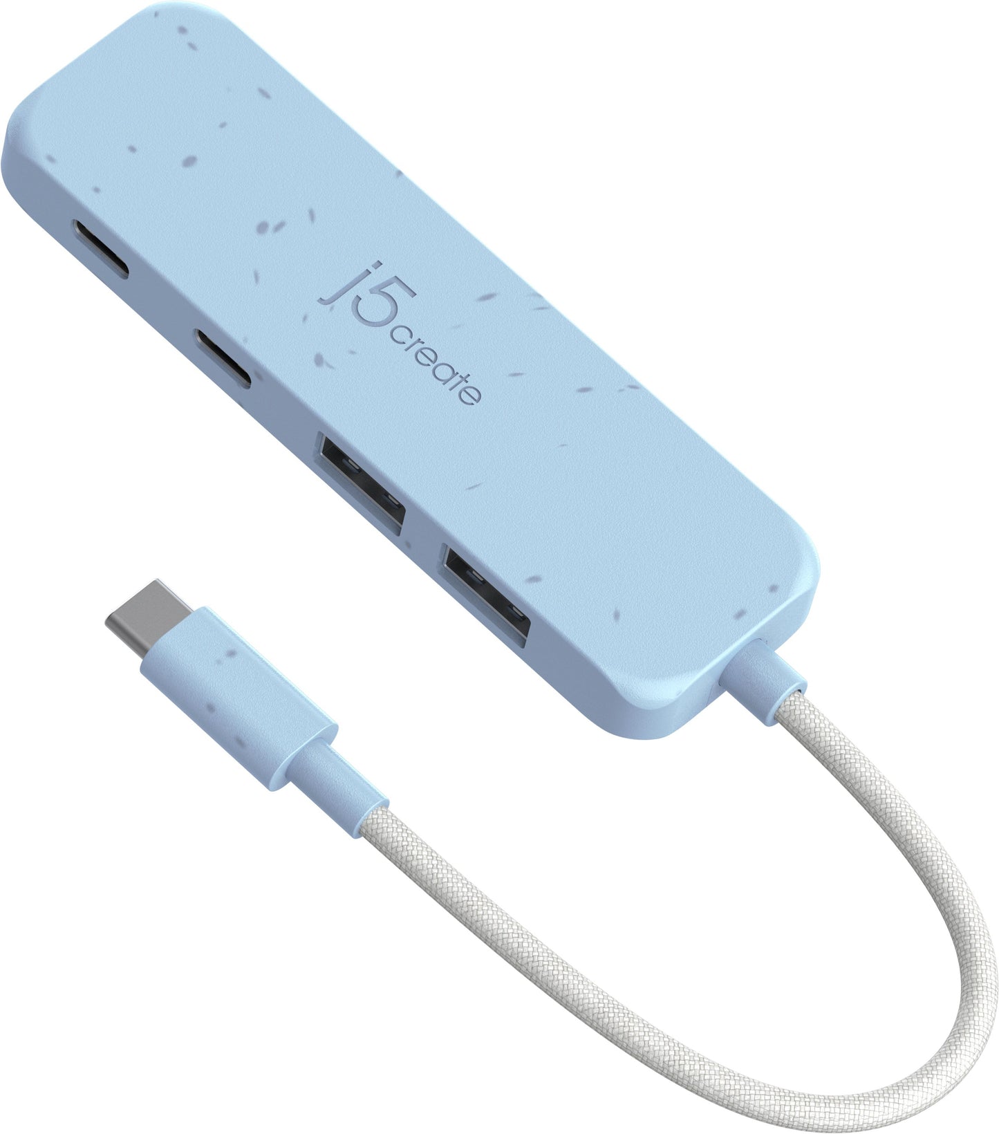 
j5create Eco-Friendly USB-C® to 4-Port Type-C & Type-A Gen 2 Hub (JCH342EW)