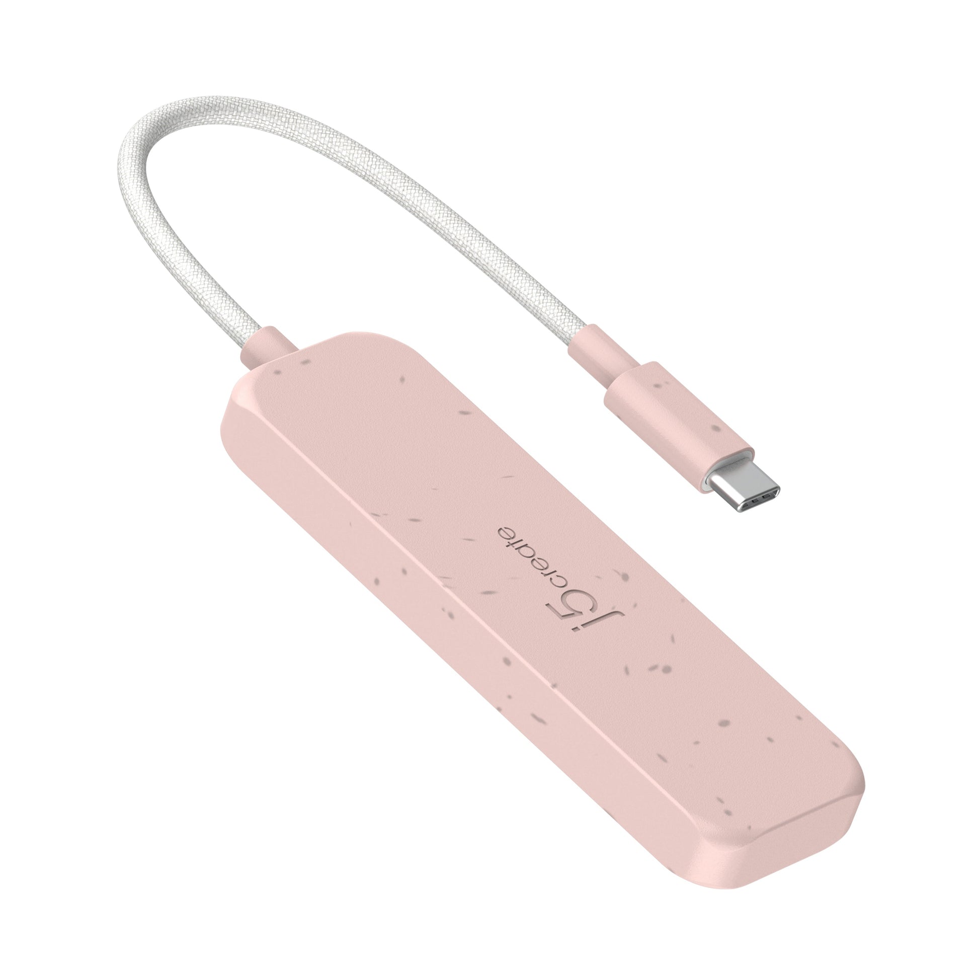 
j5create Eco-Friendly USB-C® to 4-Port Type-C &amp; Type-A Gen 2 Hub (JCH342EW)