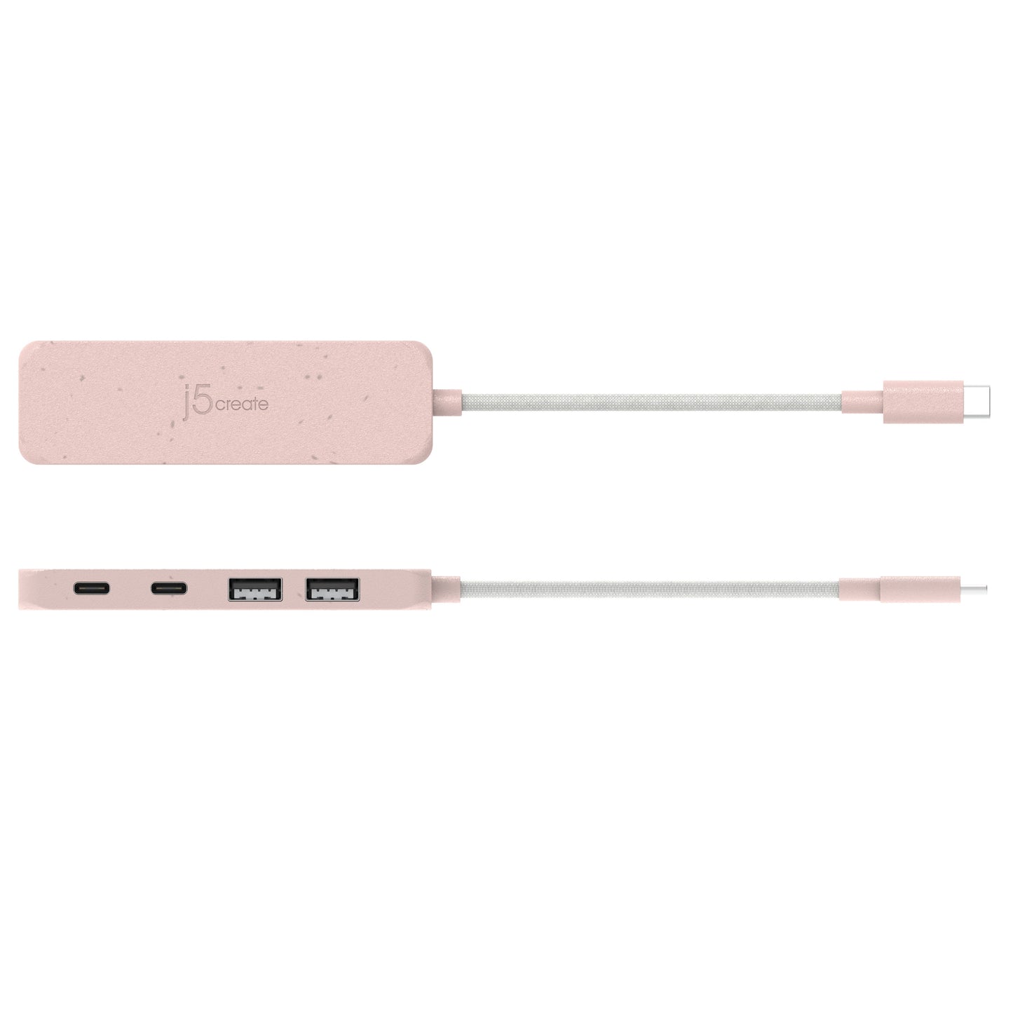 
j5create Eco-Friendly USB-C® to 4-Port Type-C & Type-A Gen 2 Hub (JCH342EW)