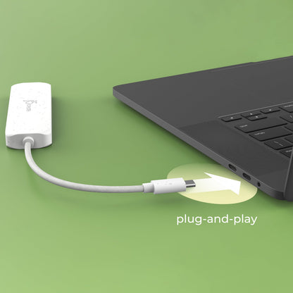 j5create Eco-Friendly USB-C® to 4-Port Type-C & Type-A Gen 2 Hub (JCH342EW)