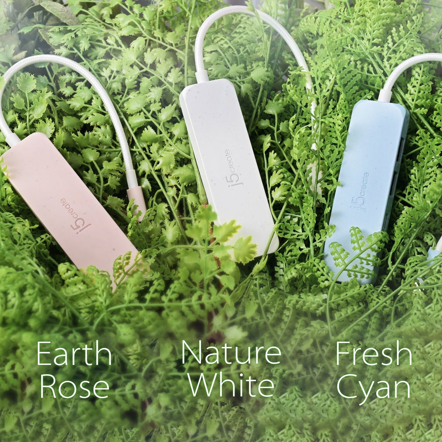 
j5create Eco-Friendly USB-C® to 4-Port Type-C & Type-A Gen 2 Hub (JCH342EW)