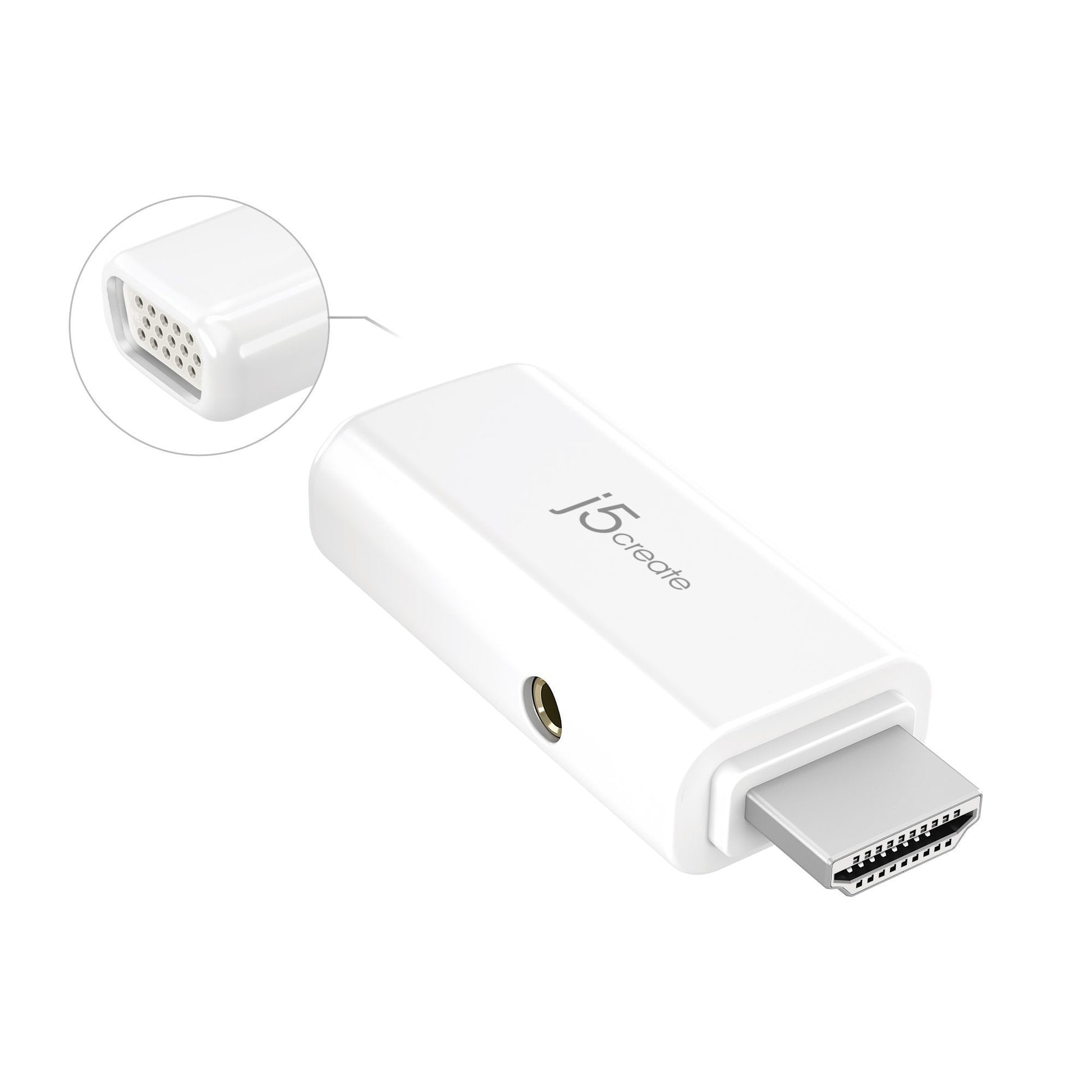 
j5create HDMI™ to VGA Video Adapter Converter with Audio (JDA203)
