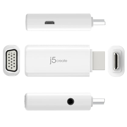 j5create HDMI™ to VGA Video Adapter Converter with Audio (JDA203)