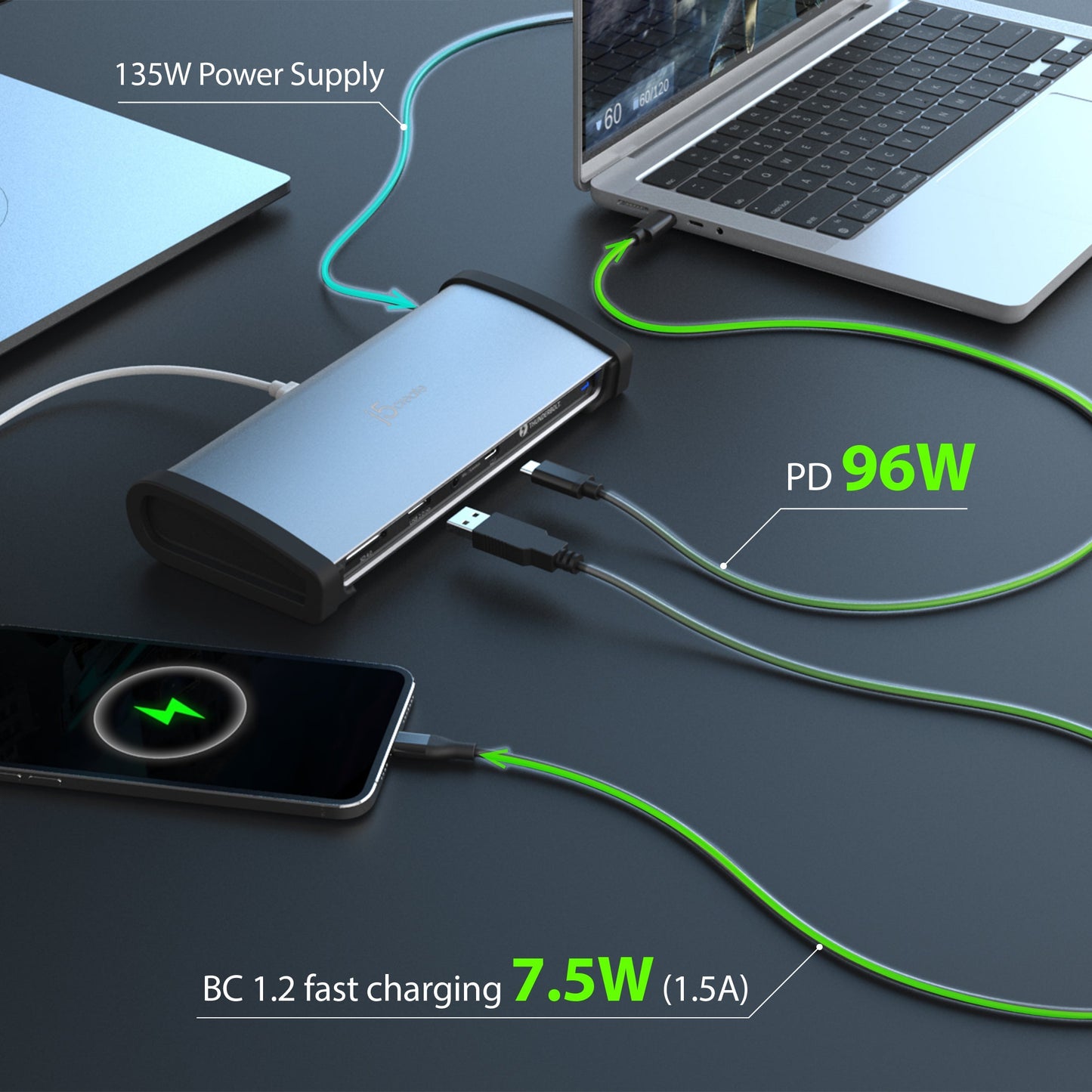 
j5create 8K Thunderbolt™ 4 Docking Station (JTD562)