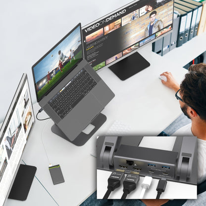 j5create Multi-Angle Dual HDMI™ Docking Stand (JTS427)