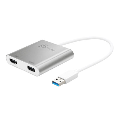 j5create USB™ 3.0 to Dual HDMI™ Multi-Monitor Adapter (JUA365)