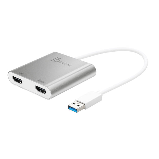
j5create USB™ 3.0 to Dual HDMI™ Multi-Monitor Adapter (JUA365)