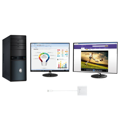 j5create USB™ 3.0 to Dual HDMI™ Multi-Monitor Adapter (JUA365)
