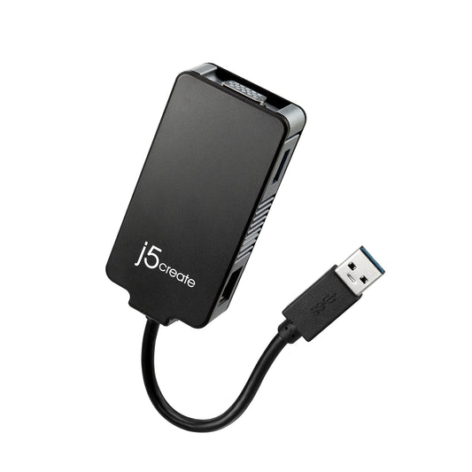 
j5create USB 3.0 Multi-Adapter VGA & Gigabit Ethernet (JUA370BE)