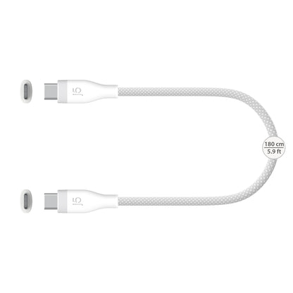 j5create USB-C® 60W Ultra Soft Double-Braided Fast Charging Cable (UCX18L18W)