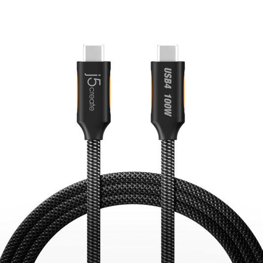 
j5create USB4® 40Gbps Full-Featured USB-C® Coaxial Cable (JUCX27L12)