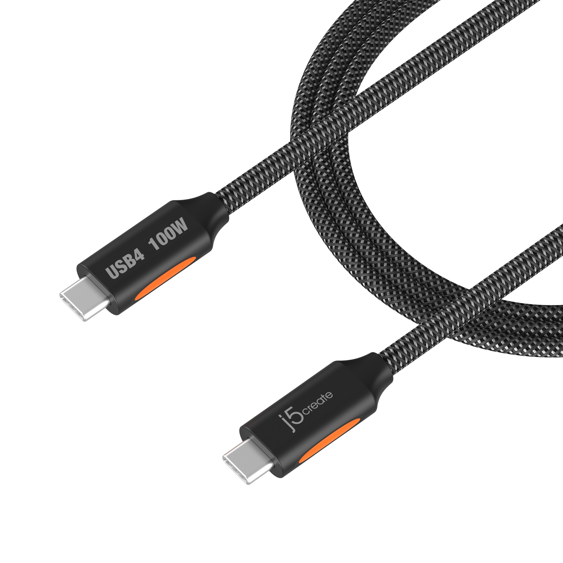 
j5create USB4® 40Gbps Full-Featured USB-C® Coaxial Cable (JUCX27L12)