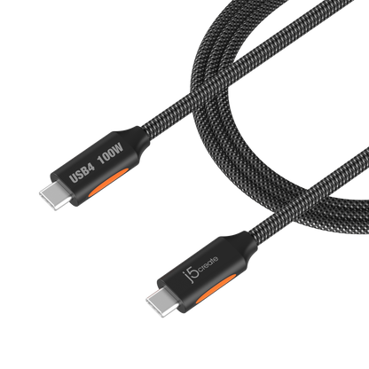 j5create USB4® 40Gbps Full-Featured USB-C® Coaxial Cable (JUCX27L12)