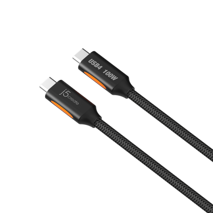 j5create USB4® 40Gbps Full-Featured USB-C® Coaxial Cable (JUCX27L12)