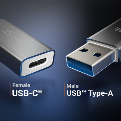 j5create 10Gbps USB™ Type-A to USB-C® Adapter (JUCX45)