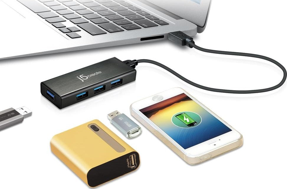 
j5create USB™ 3.0 4-Port Mini Hub (JUH344)