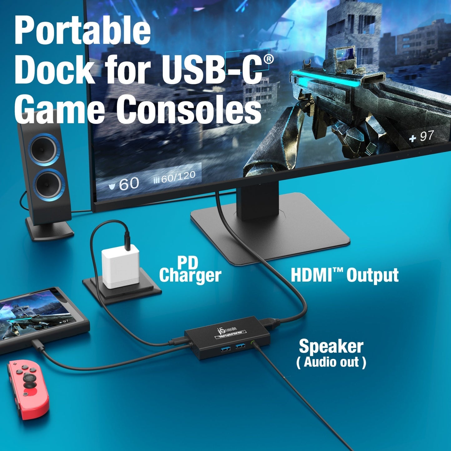 
j5create Video Capture USB™ Hub (JVA01)