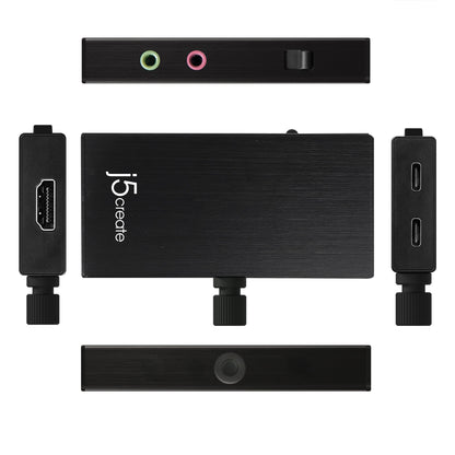 j5create Live Capture Adapter HDMI™ to USB-C™ with Power Delivery (JVA02)
