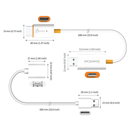 j5create ScreenCast Wireless Display Adapter (JVAW56)